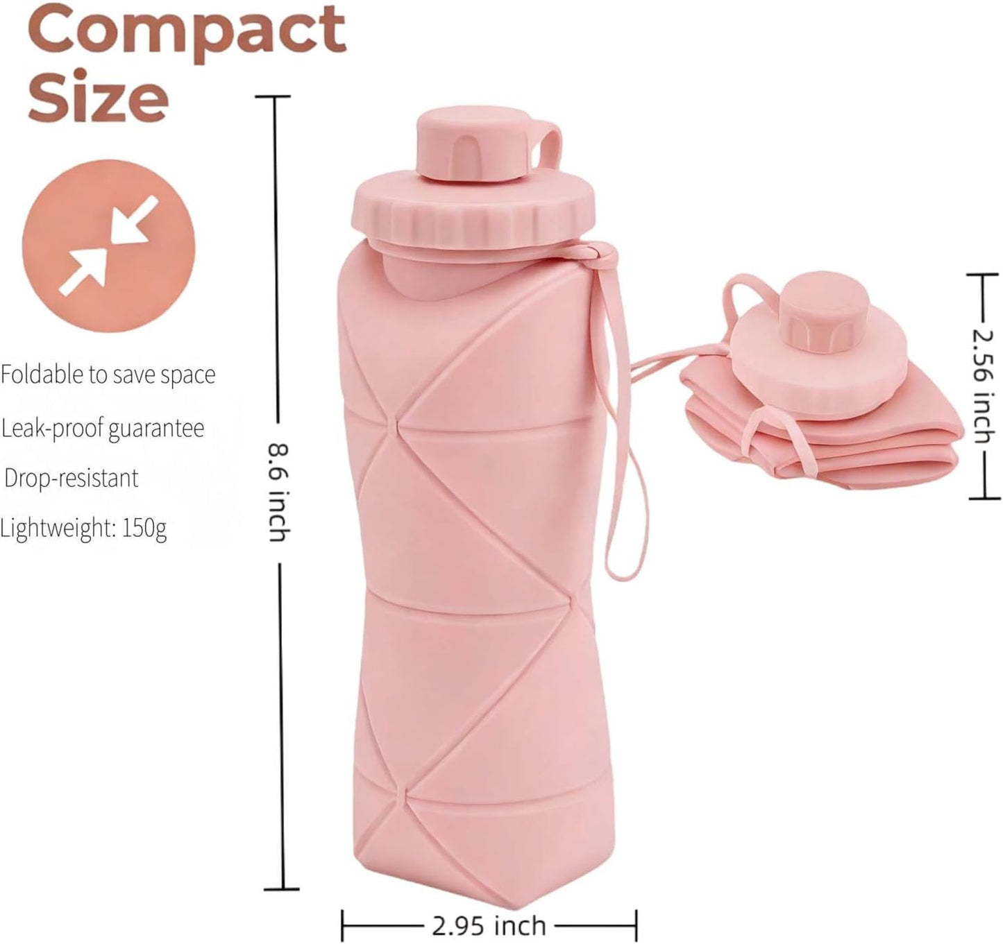 Silicon Foldable Bottle 600ml