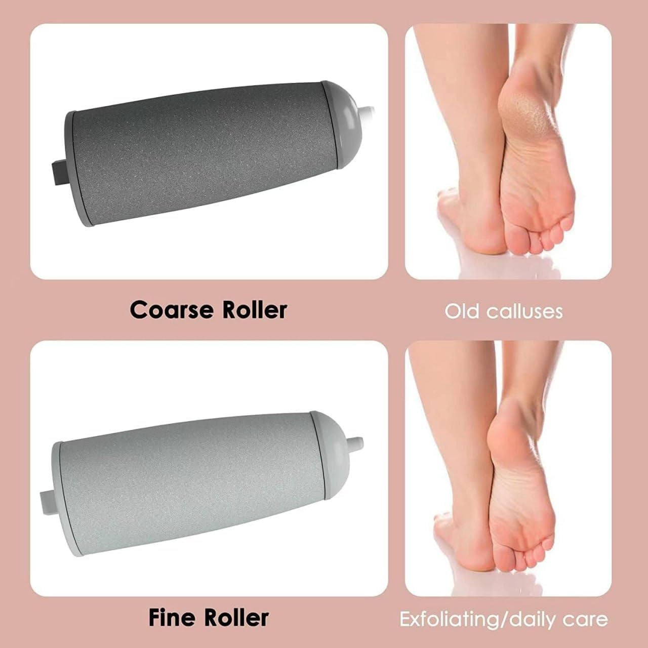Electric Foot File Grinder Set Dead Skin Dry