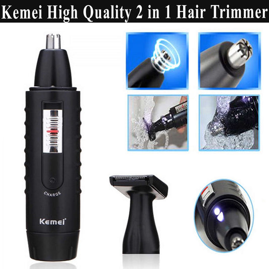 2 In 1 Rechargeable Hair and Nose Trimmer