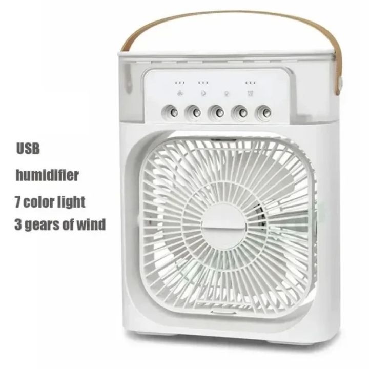 Portable Air Conditioner Fan, Humidifier, USB Electric Fan