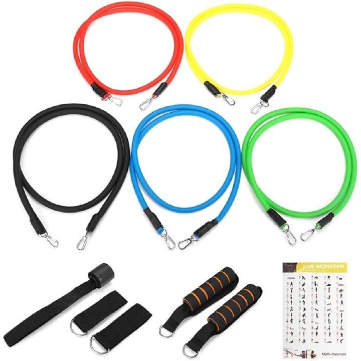 Exercise Band Resistance Band 11(PCS) Power Exercise Resistance Band