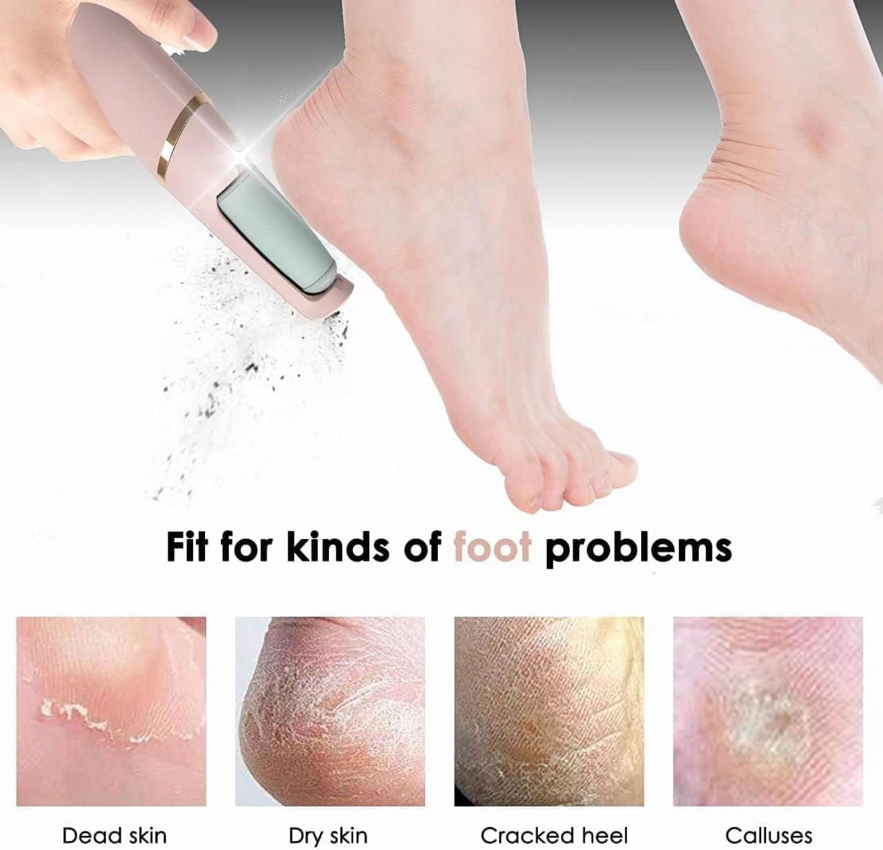 Electric Foot File Grinder Set Dead Skin Dry Callus Remover