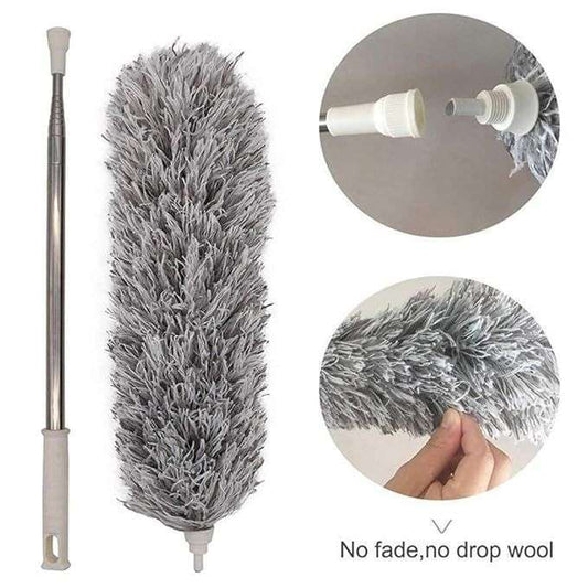 Telescopic Gray Duster Bendable Microfiber Dust Cleaner for Cleaning