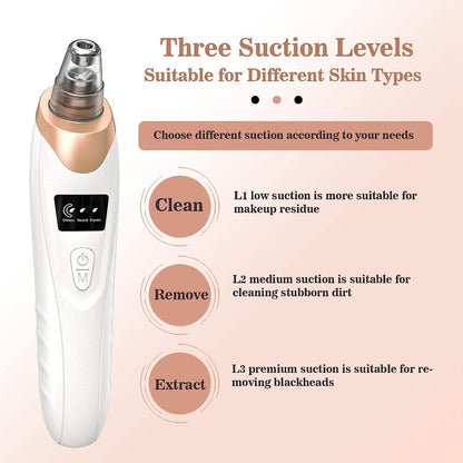 5 in 1 Blackhead Remover machine Pore Vacuum- Electric Facial Pore Cleaner