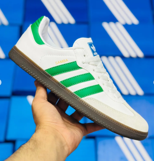 ADIDDAS SAMBA OG WHITE GREEN GUM