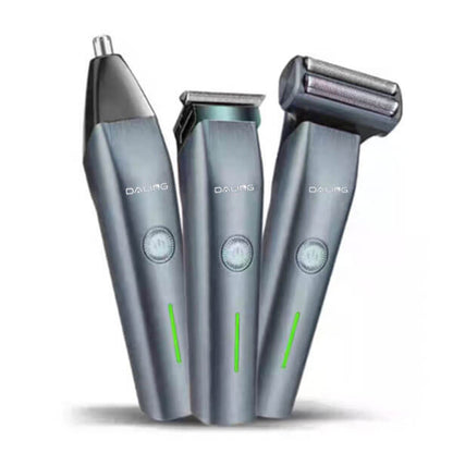DALING DL-9218 3 In 1 cpmact size Rechargeable Hair Clipper Shaver