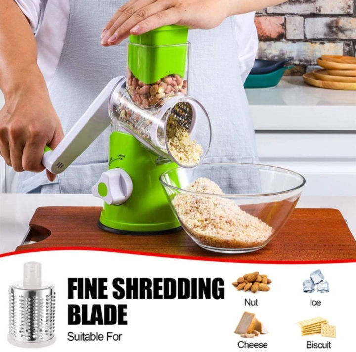 3 in 1 Vegetable Cutter, Multifunctional Vegetable Slicer, Drum Slicer